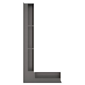 Fireplace ventilation grille 95x450x950 SAVEN Loft Angle graphite. Photo 4