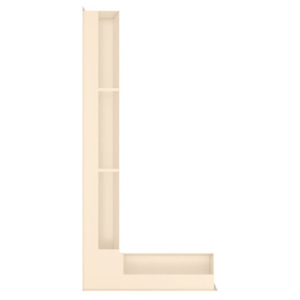 Fireplace ventilation grille 95x450x950 SAVEN Loft Angle cream. Photo 4