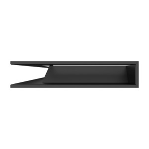 Fireplace ventilation grille 95x450x950 SAVEN Loft Angle black. Photo 3