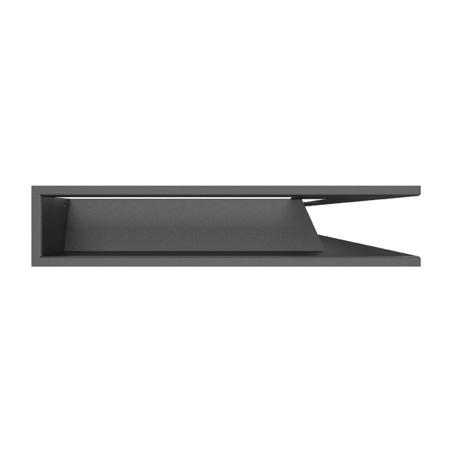 Fireplace ventilation grille 95x950x450 SAVEN Loft Angle graphite. Photo 3
