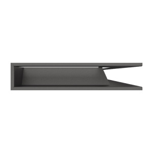 Fireplace ventilation grille 95x950x450 SAVEN Loft Angle graphite. Photo 3