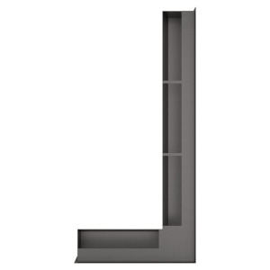 Fireplace ventilation grille 95x950x450 SAVEN Loft Angle graphite. Photo 4