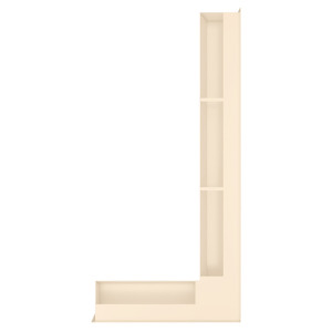 Fireplace ventilation grille 95x950x450 SAVEN Loft Angle cream. Photo 4