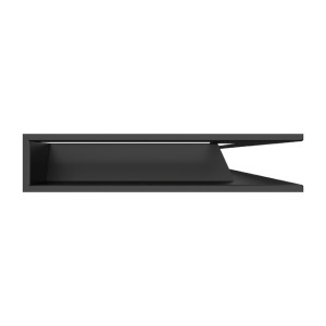 Fireplace ventilation grille 95x950x450 SAVEN Loft Angle black. Photo 3