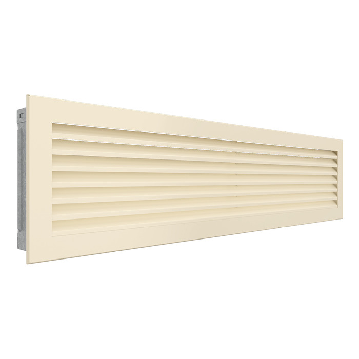Fireplace ventilation grille SAVEN Hide 17x70 cream. Photo 2