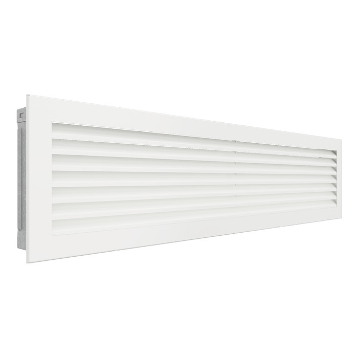 Fireplace ventilation grille SAVEN Hide 17x70 white. Photo 2