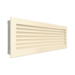 Fireplace ventilation grille SAVEN Hide 17x49 cream. Photo 2