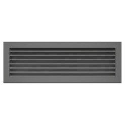 Fireplace ventilation grille SAVEN Hide 17x49 graphite
