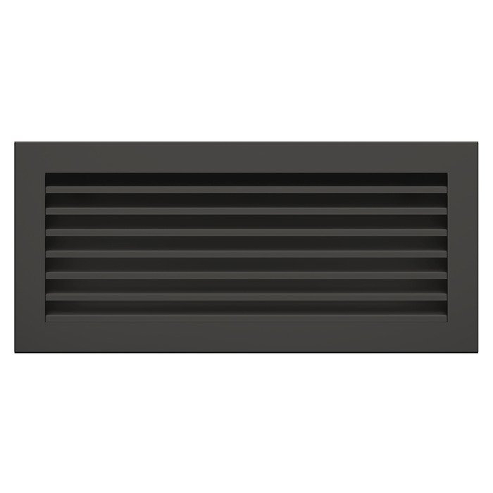 Fireplace ventilation grille SAVEN Hide 17x37 black