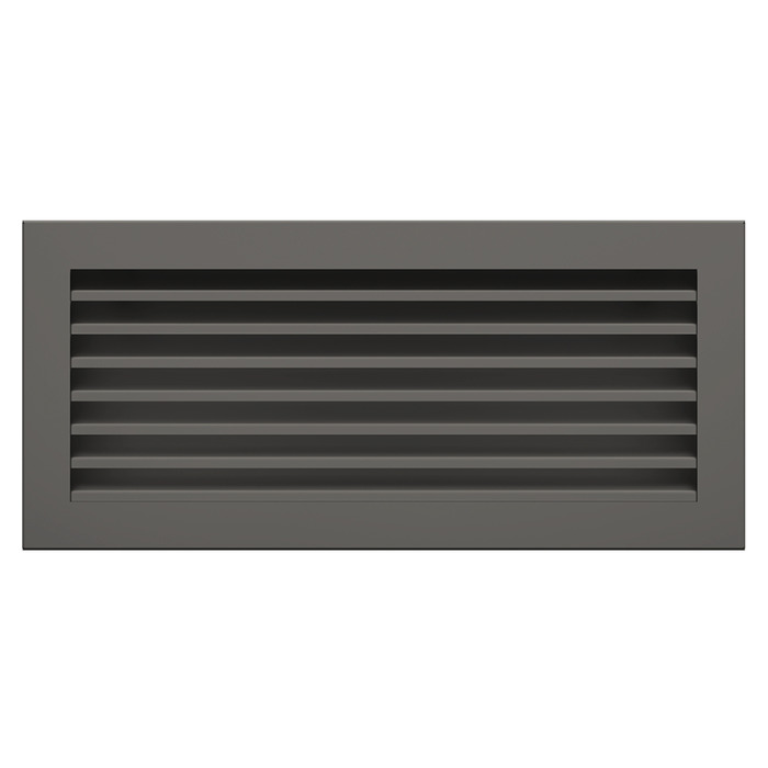 Fireplace ventilation grille SAVEN Hide 17x37 graphite