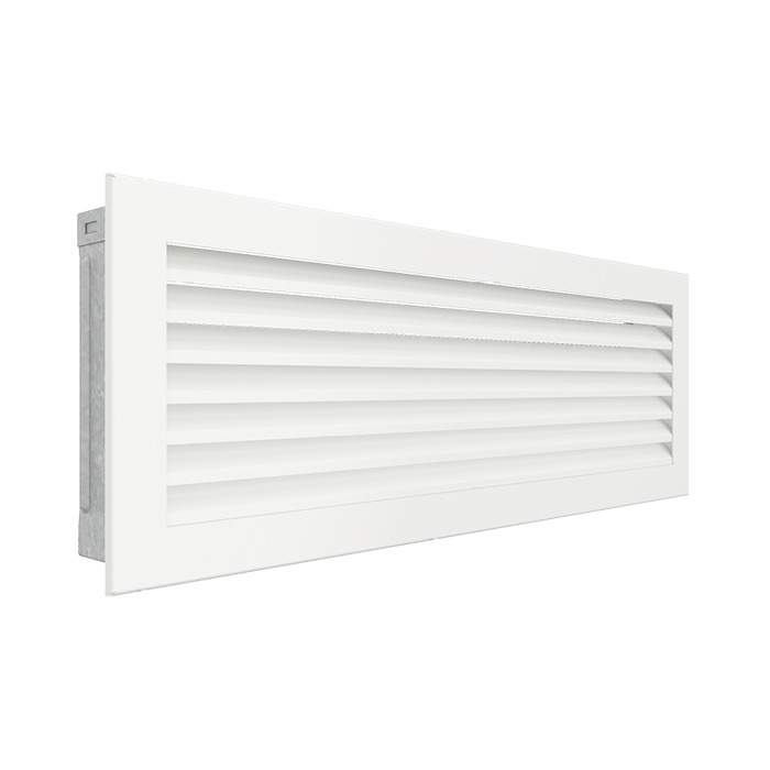 Fireplace ventilation grille SAVEN Hide 17x49 white. Photo 2