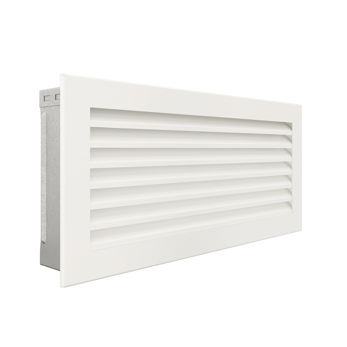 Fireplace ventilation grille SAVEN Hide 17x37 white. Photo 2
