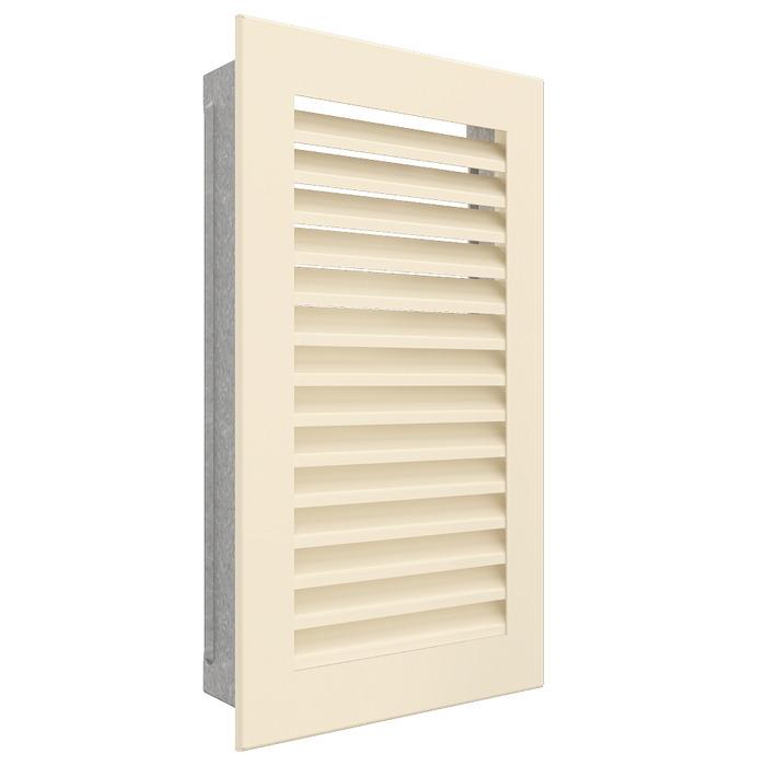 Fireplace ventilation grille SAVEN Hide Vertical 30x17 cream. Photo 2