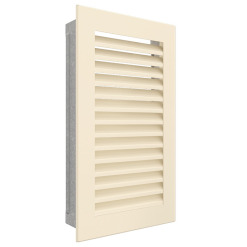 Fireplace ventilation grille SAVEN Hide Vertical 30x17 cream. Photo 2