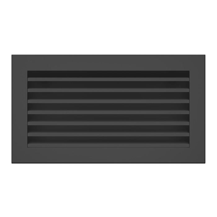 Fireplace ventilation grille SAVEN Hide 17x30 black