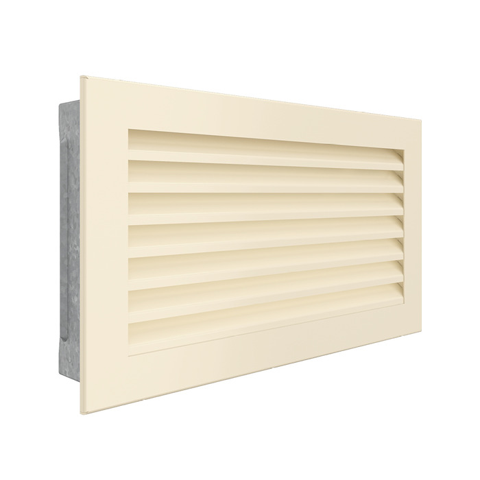 Fireplace ventilation grille SAVEN Hide 17x30 cream. Photo 2