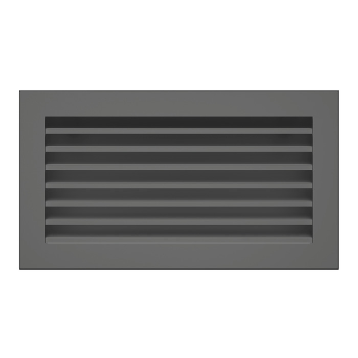 Fireplace ventilation grille SAVEN Hide 17x30 graphite