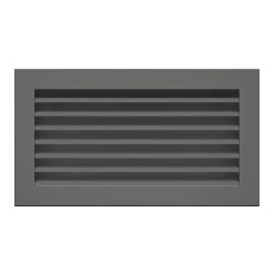 Fireplace ventilation grille SAVEN Hide 17x30 graphite