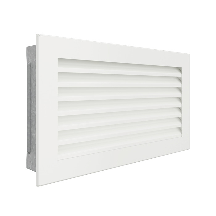 Fireplace ventilation grille SAVEN Hide 17x30 white. Photo 2