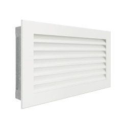 Fireplace ventilation grille SAVEN Hide 17x30 white. Photo 2