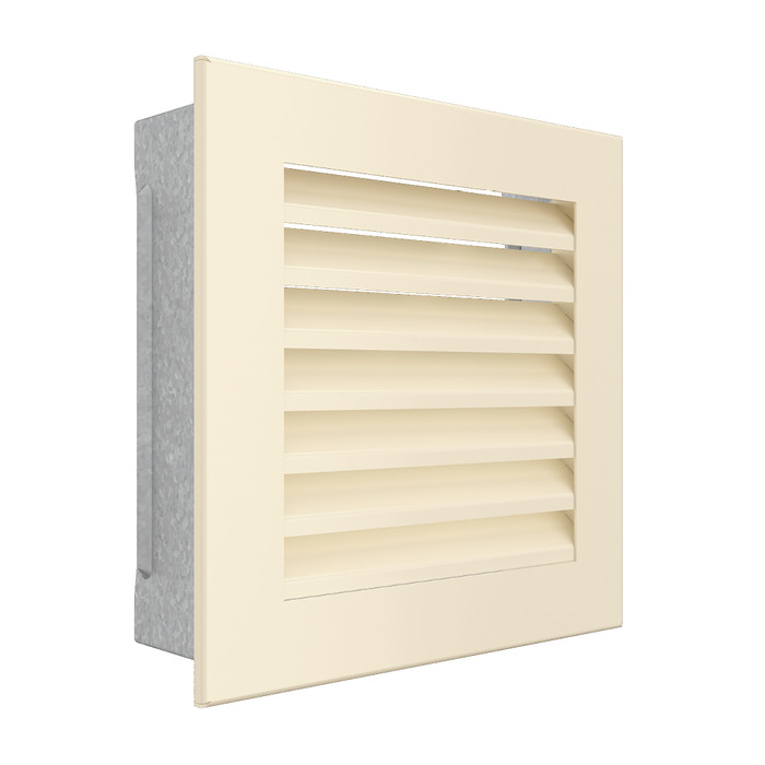 Fireplace ventilation grille SAVEN Hide 17x17 cream. Photo 2