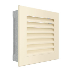 Fireplace ventilation grille SAVEN Hide 17x17 cream. Photo 2