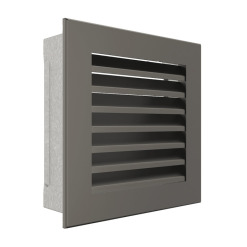 Fireplace ventilation grille SAVEN Hide 17x17 graphite. Photo 2