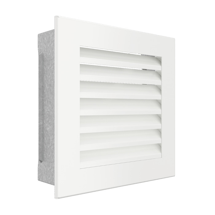 Fireplace ventilation grille SAVEN Hide 17x17 white. Photo 2