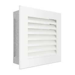 Fireplace ventilation grille SAVEN Hide 17x17 white. Photo 2