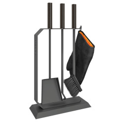 Zestaw kominkowy SAVEN Set 6 L black. Zdjęcia 5