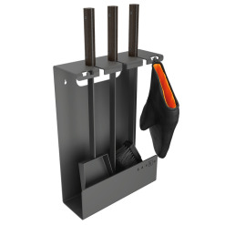Zestaw kominkowy SAVEN Set 3 L black. Zdjęcia 5