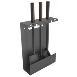 Zestaw kominkowy SAVEN Set 3 L black. Zdjęcia 3