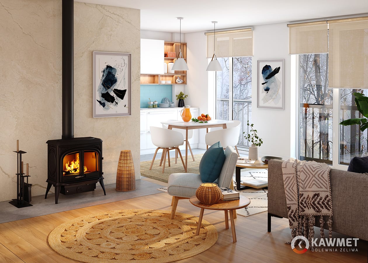 Stove KAWMET Premium HELIOS S8 ECO