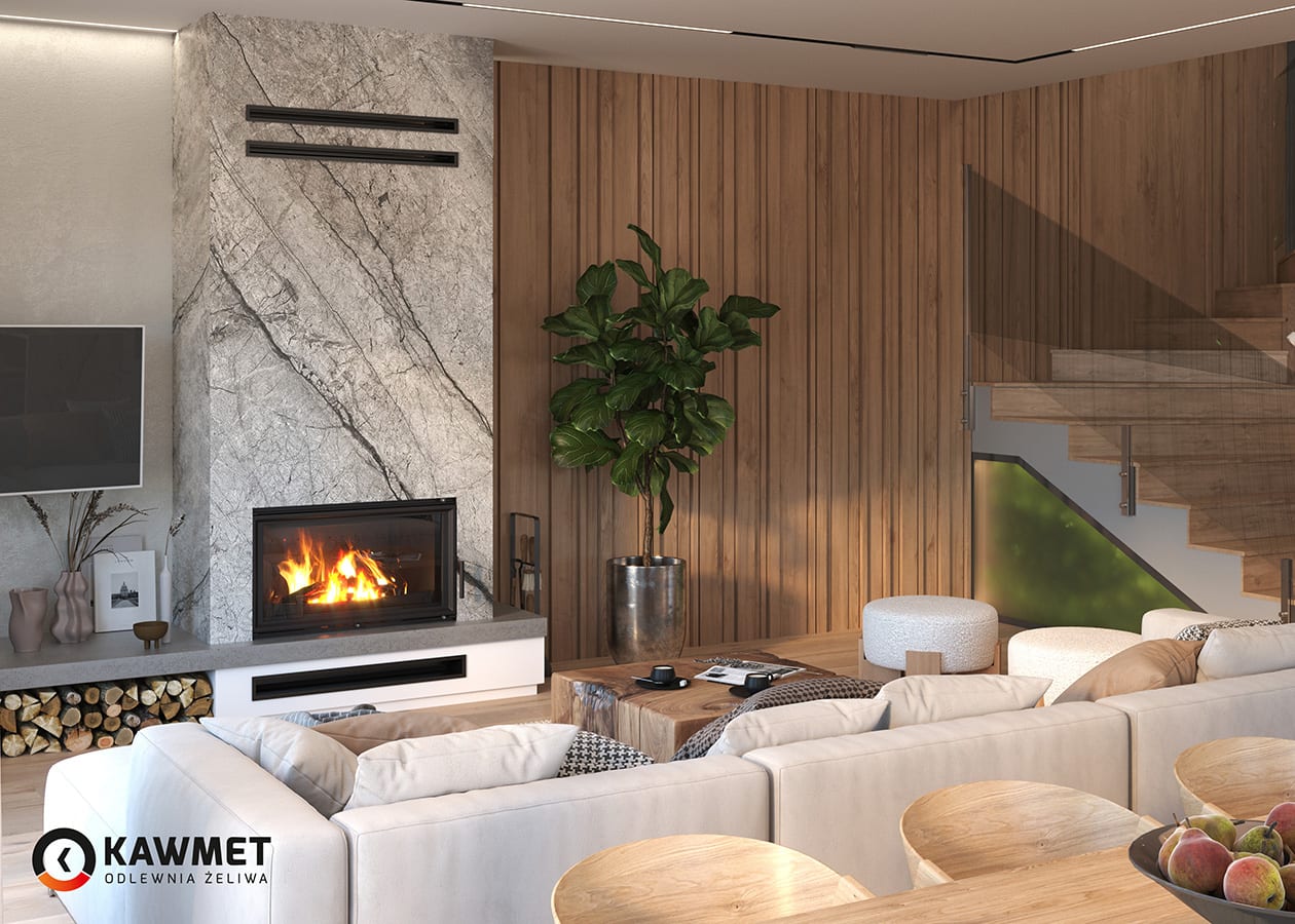 Fireplace insert KAWMET W15 (16,3kW) ECO