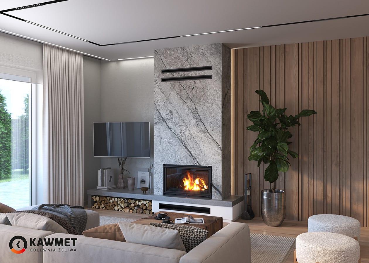 Fireplace insert KAWMET W15 (16,3kW) ECO