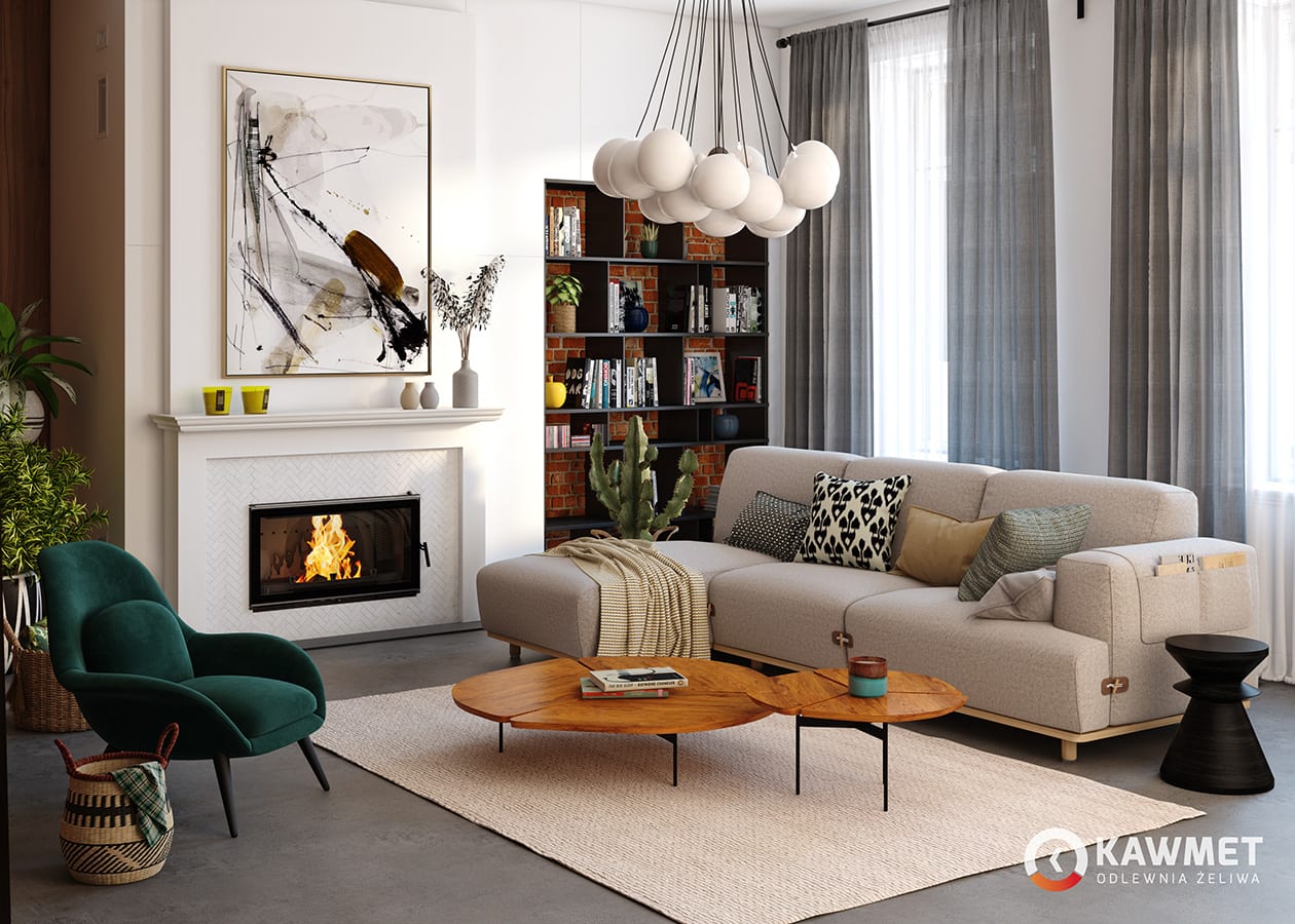 Fireplace insert KAWMET W16 (16,3 kW) ECO
