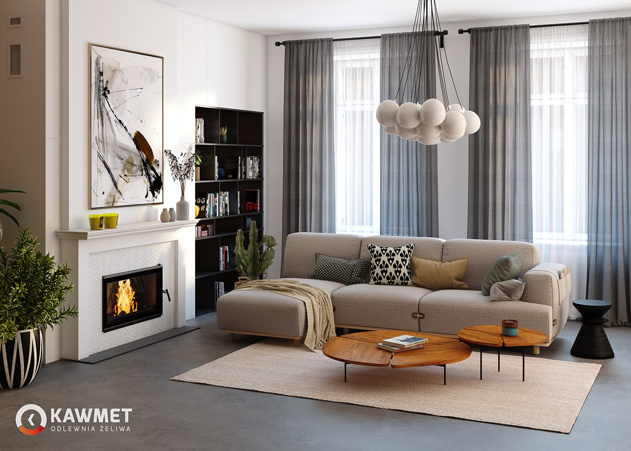 Fireplace insert KAWMET W16 (16,3 kW) ECO