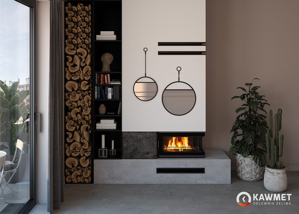 Fireplace insert KAWMET W16 PB (13,5 kW) ECO