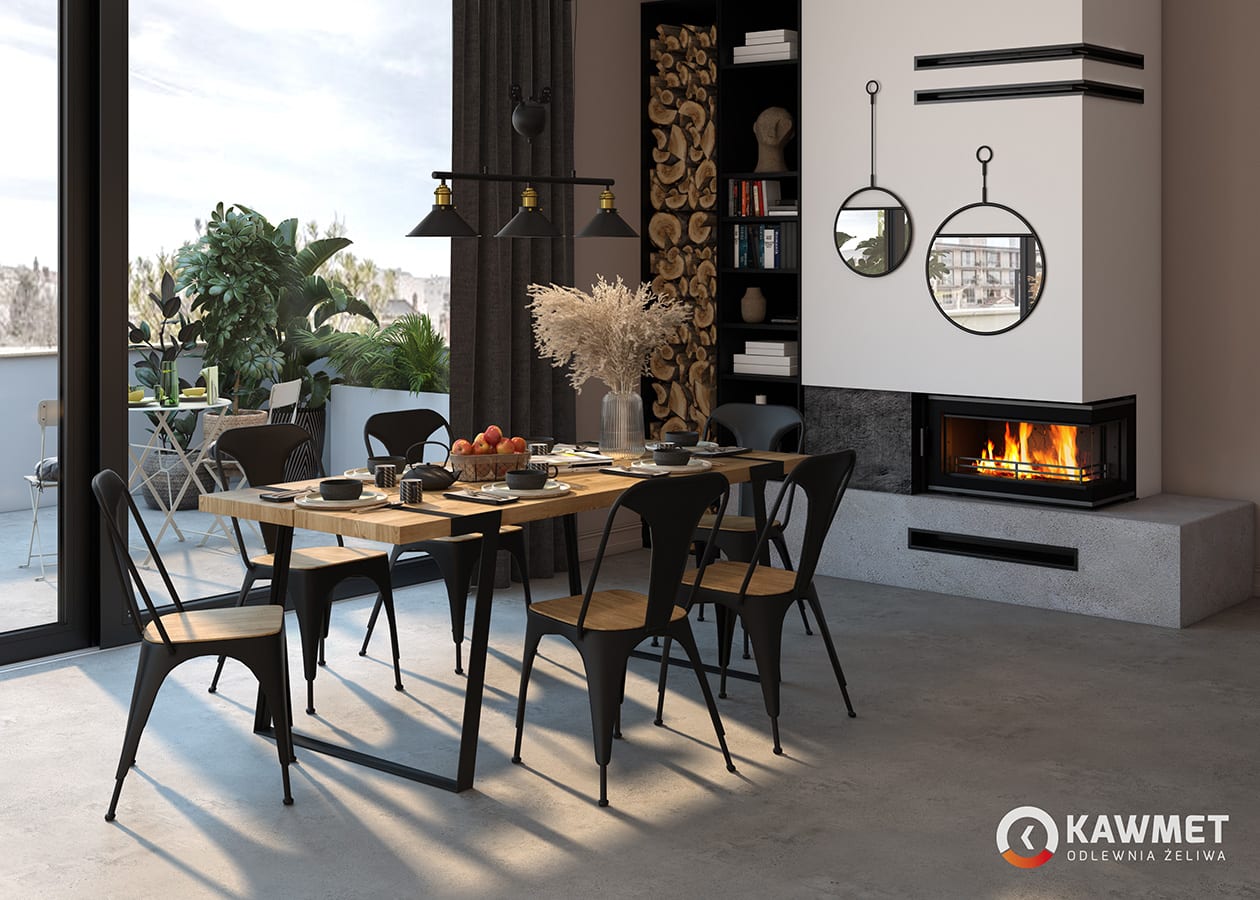 Fireplace insert KAWMET W16 PB (13,5 kW) ECO