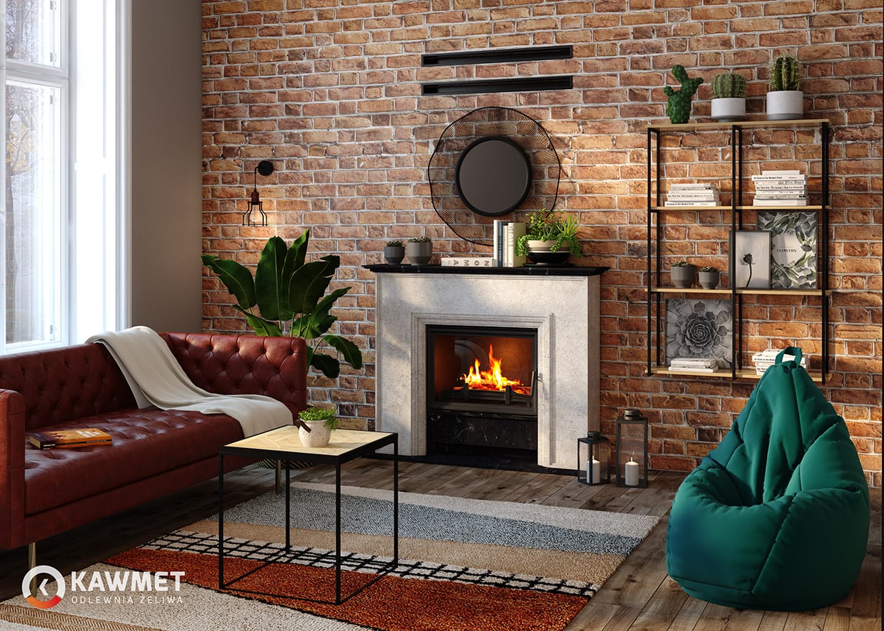 Fireplace insert KAWMET W17 (16,1 kW) ECO