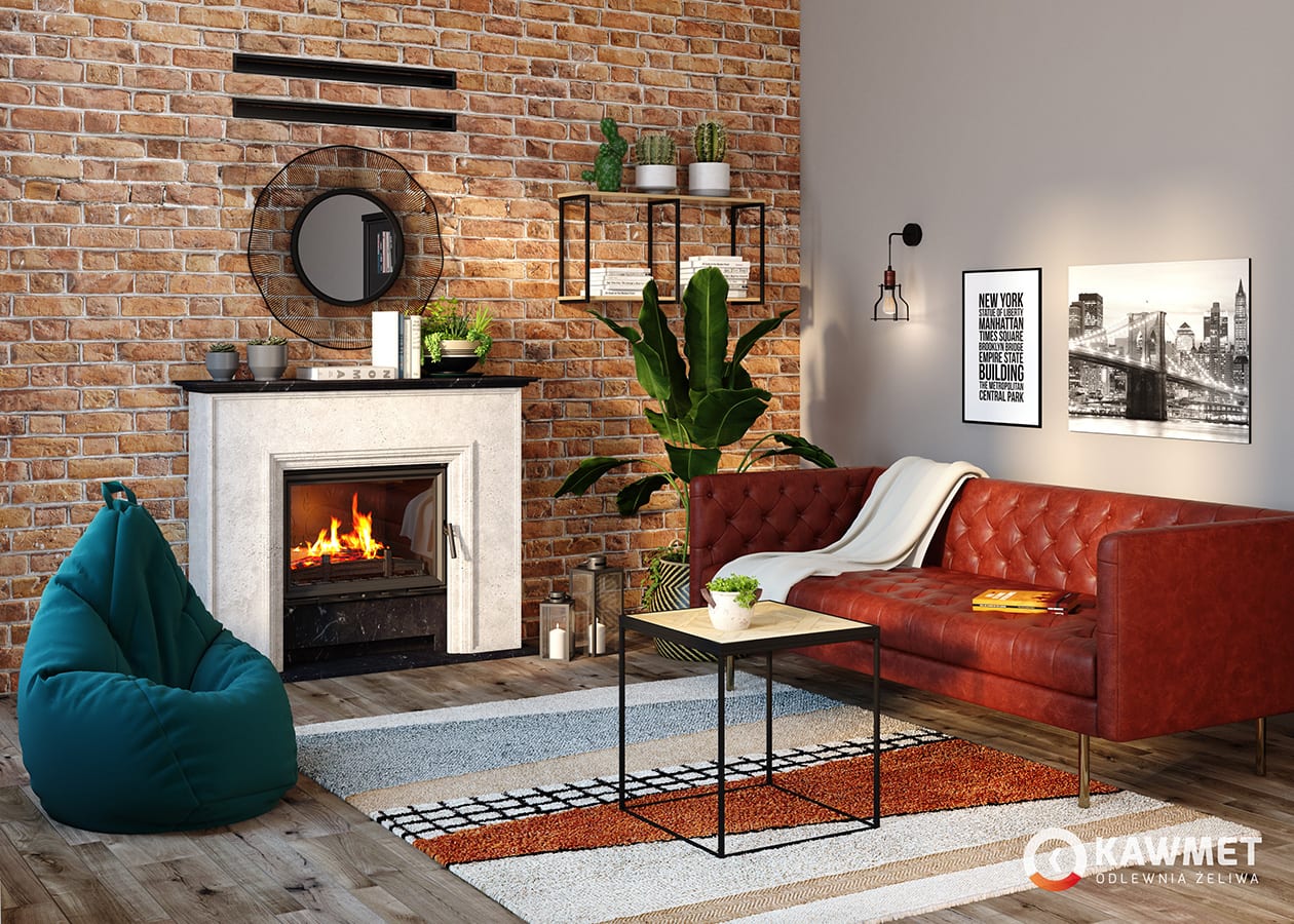 Fireplace insert KAWMET W17 (16,1 kW) ECO