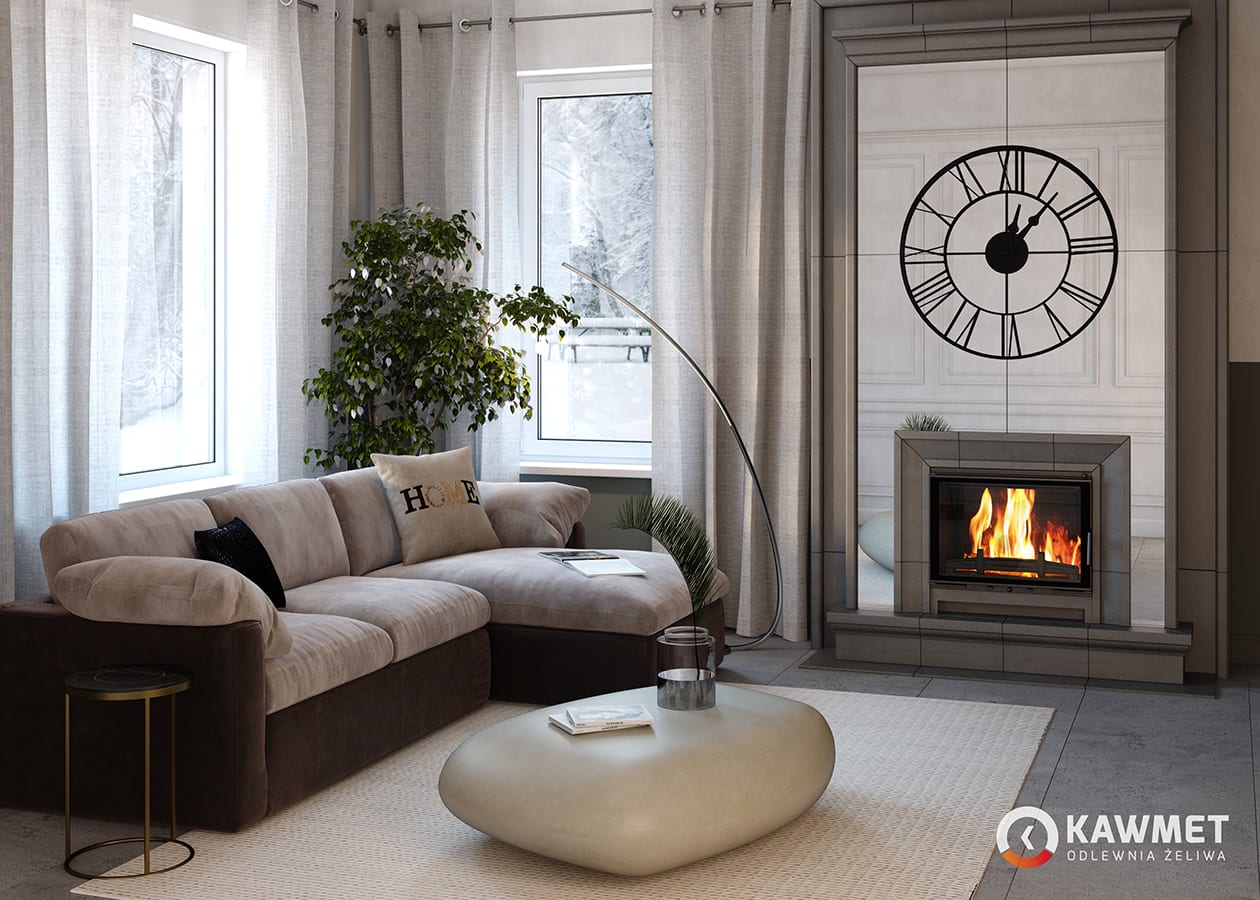 Fireplace insert KAWMET W17 Decor (16,1 kW) ECO