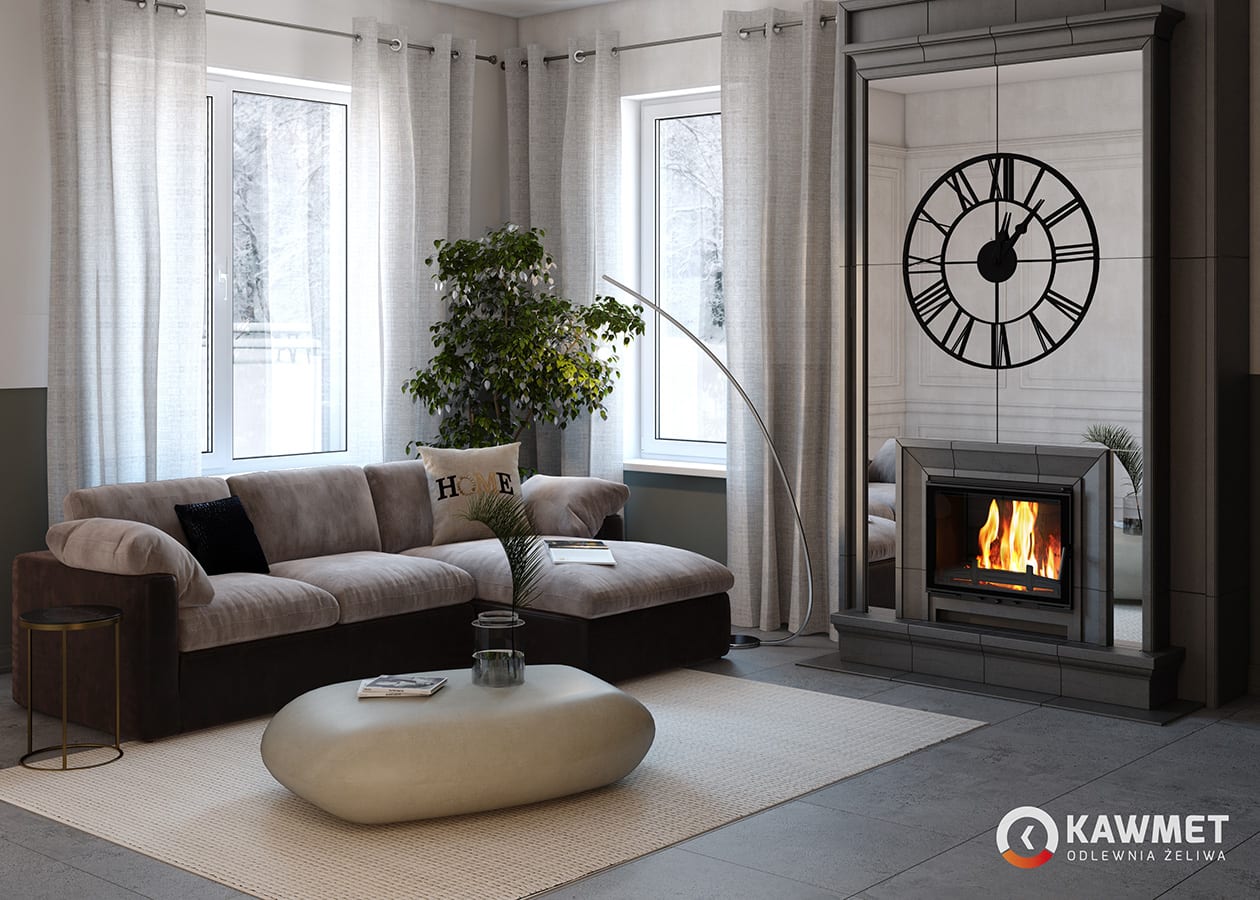 Fireplace insert KAWMET W17 Decor (16,1 kW) ECO