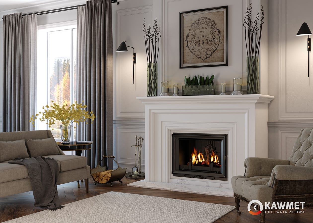 Fireplace insert KAWMET W8 (17,5 kW) EСO