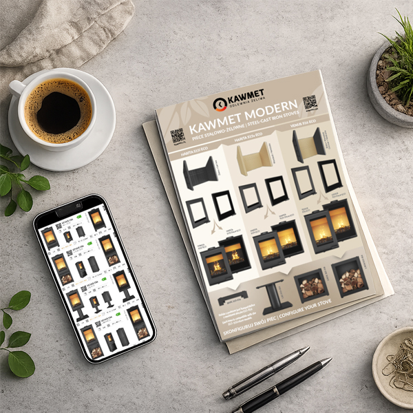 Modular KAWMET HARITA S15 ECO and VENUS S16 ECO stoves – design your perfect model.